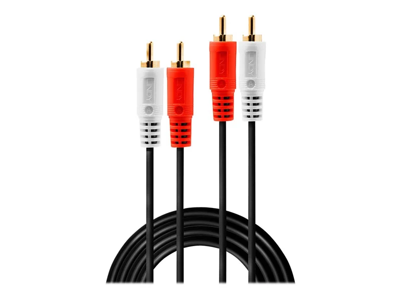 LINDY Audio Cable 2xPhono Stereo 5m 2xRCA Jack male / male gold plated