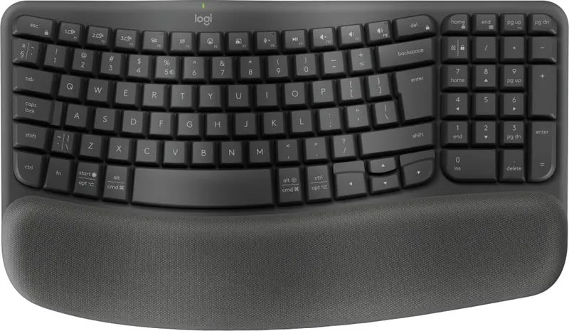 Logitech ERGO Wave Keys clavier Bureau RF sans fil + Bluetooth QWERTY US International Graphite