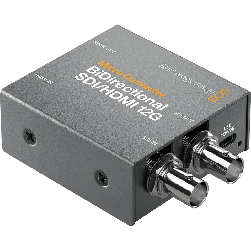 Blackmagic Design Micro Converter- Bidirectional SDI to HDMI 12G with 5V PSU