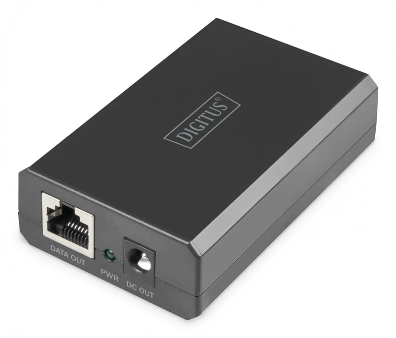 Répartiteur Gigabit Ethernet PoE++ 802.3af/at/bt RJ45/DC 12V/4,2A ou 24V/2,1A 50W pour appareils sans PoE