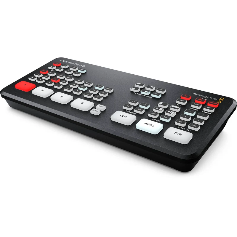 Blackmagic Design ATEM Mini Pro ISO Production Switcher with 5-Stream Engine