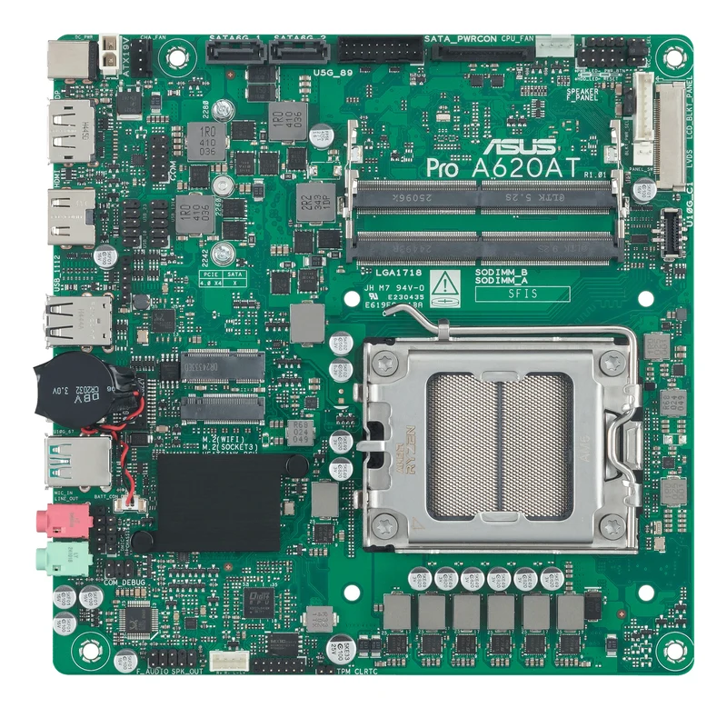 ASUS Pro A620AT-CSM AMD A620A Socket AM5 Thin Mini ITX