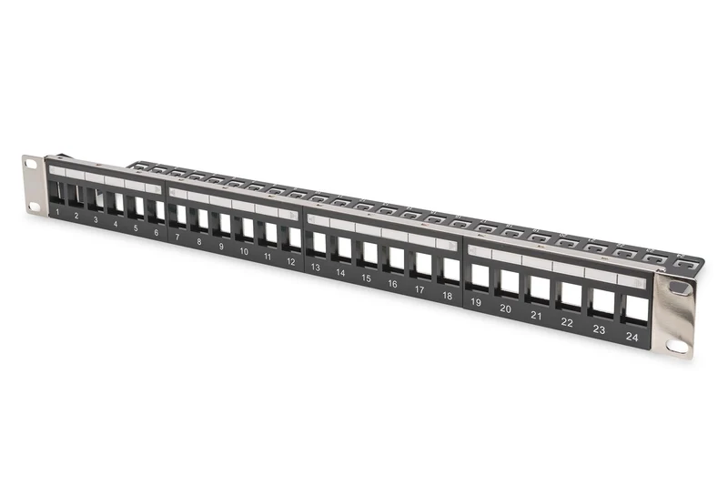 Digitus Modular Patch Panel for Keystone Jack 1U Rack Mount - Unloaded