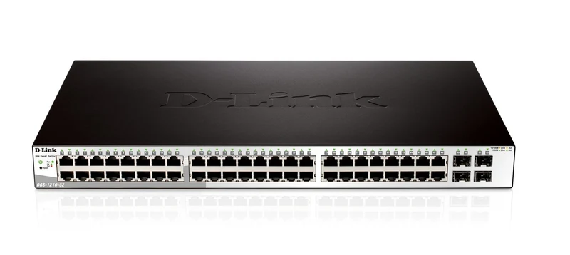 D-Link DGS-1210-52 commutateur réseau Géré L2 Gigabit Ethernet (10/100/1000) 1U Noir