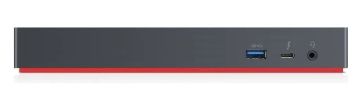 Lenovo 40AN0135EU station d'accueil Avec fil Thunderbolt 3 Noir, Rouge
