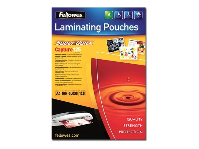 FELLOWES POCHETTES 10X15CM 80 MICRONS 25PK