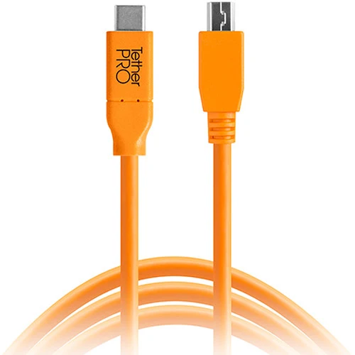 TetherPro USB-C to Micro-B5 15' ORG