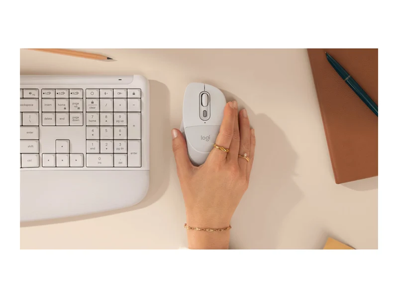 LOGITECH Signature Comfort Plus MK880 - OFF-WHITE - DEU