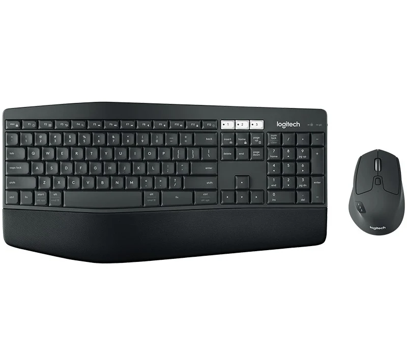 Logitech 920-008219 clavier Souris incluse Maison RF sans fil + Bluetooth QWERTY Anglais Noir