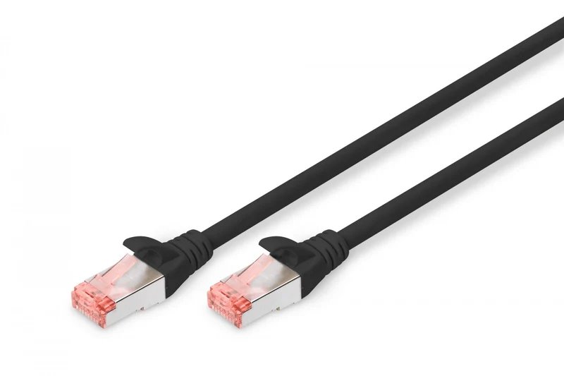 Digitus DK-1644-0025/BL câble de réseau Noir 0,25 m Cat6 S/FTP (S-STP)