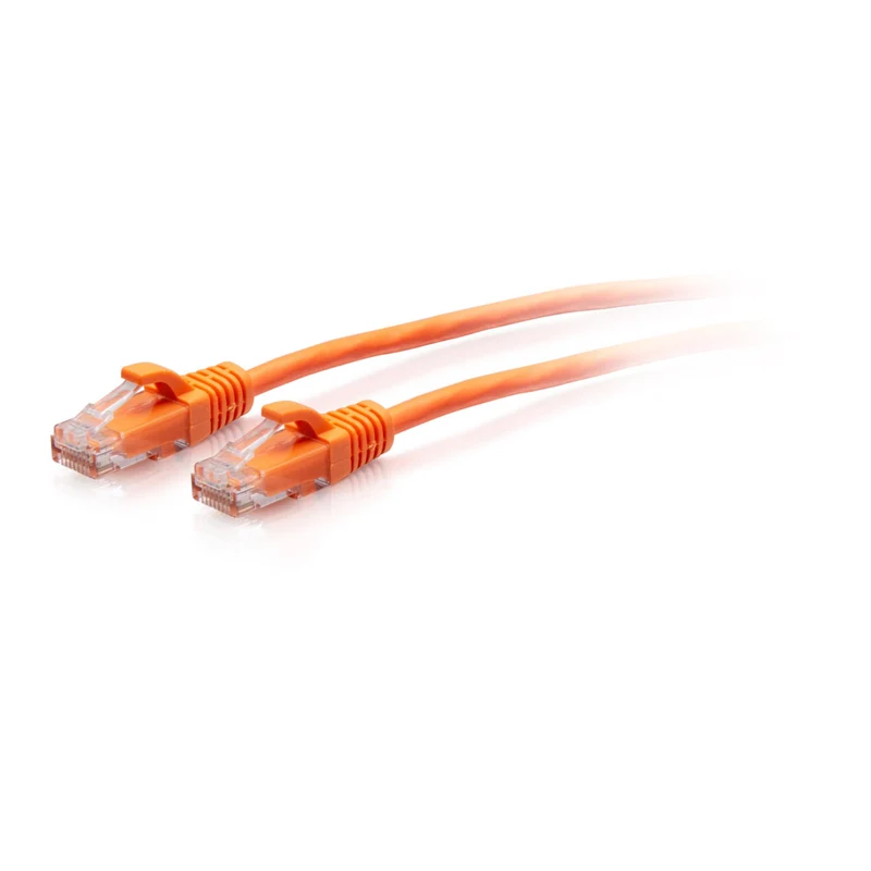 1FT/0.3M CAT6A SLIM PATCH 28AWG ORANGE