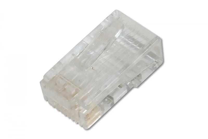 Connecteur modulaire CAT 6, 8P8C, non blindé, pour câble rond, connecteur a deux parties, pour câble rond, connecteur a deux parties