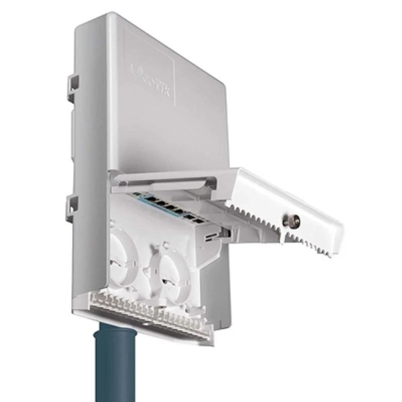 Mikrotik netPower Lite 7R Gigabit Ethernet (10/100/1000) Connexion Ethernet, supportant l'alimentation via ce port (PoE) Blanc