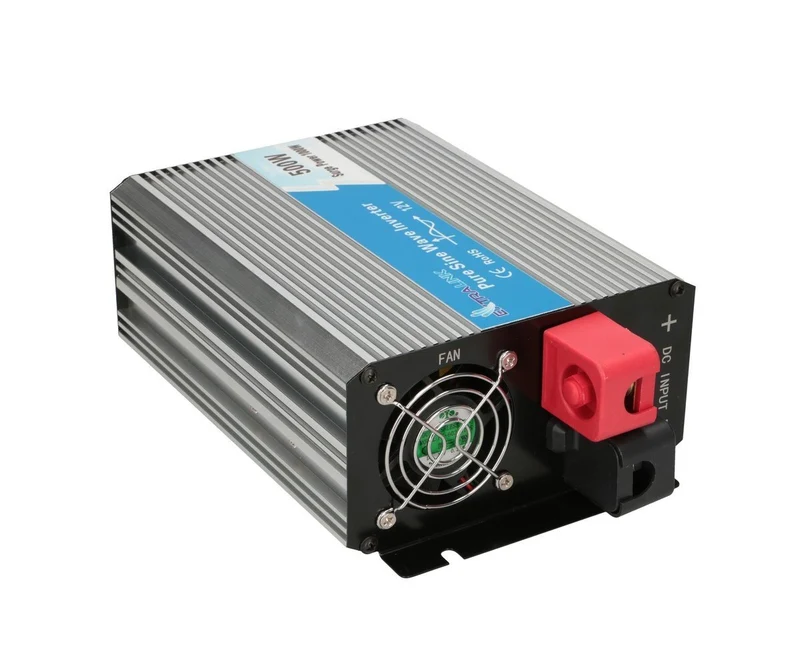 Extralink CAR VOLTAGE CONVERTER 12V - 230V, 500W, PURE SINUS OPIP-500W adaptateur de puissance & onduleur Auto Aluminium, Noir, Argent