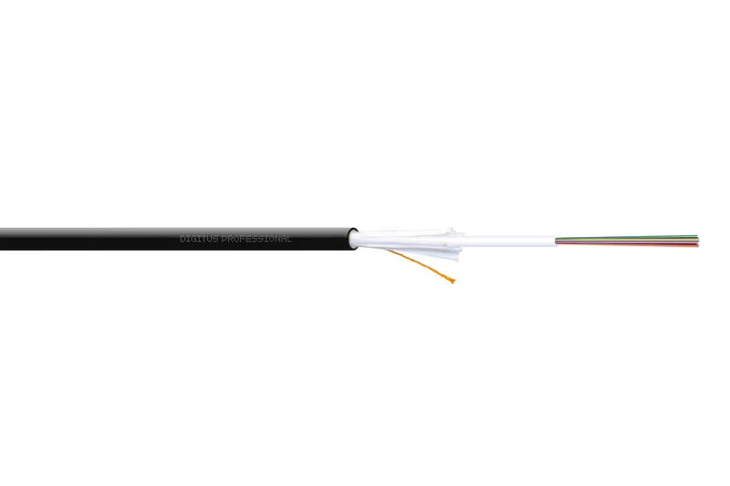 Câble a fibre optique universel DIGITUS, 4 cours OM4 50/125, Dca, LSOH, 1500N, noir, A/I-DQ(ZN)BH
