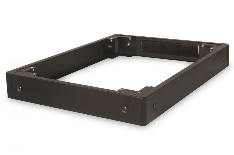 Socle pour armoires réseau Unique & Dynamic Basic 100x600x800 mm, couleur noire (RAL 9005)