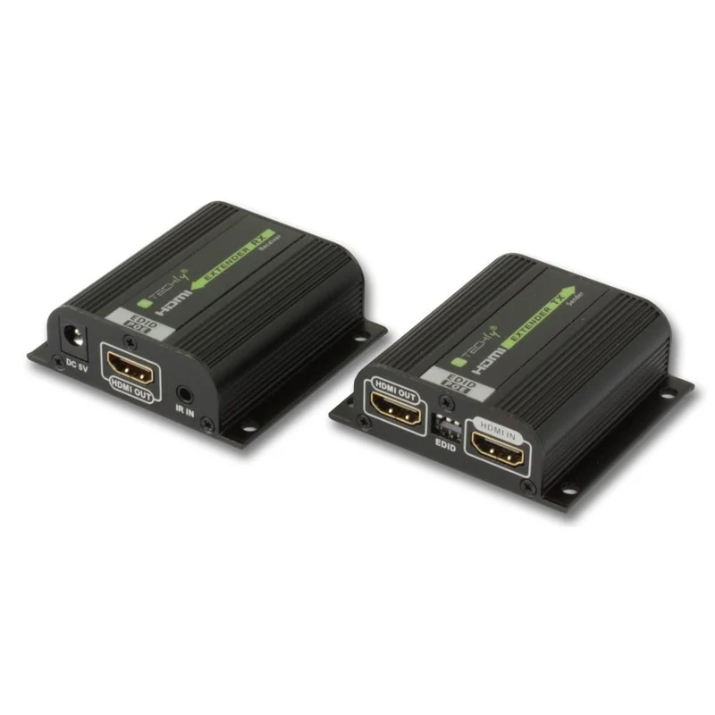 Techly IDATA EXT-E70POED Extendeur HDMI 1.4 1080p60Hz jusqu'a 40m sur Cat6 avec IR PoC