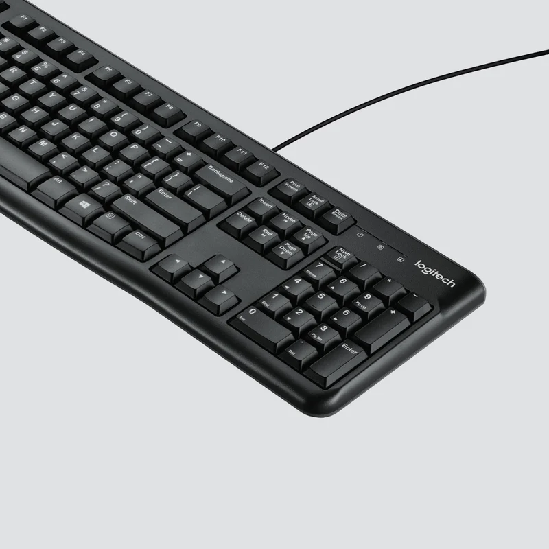 Logitech K120 clavier USB QWERTZ Suisse Noir