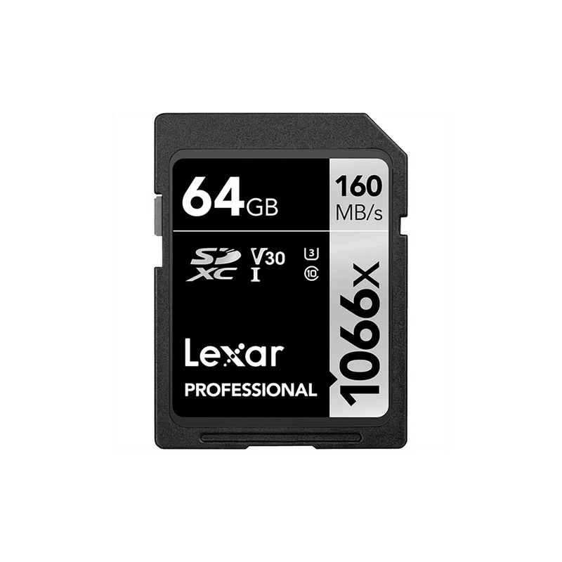 Lexar 64GB Professional 1066x UHS-I SDXC Memory Card SILVER Series LSD