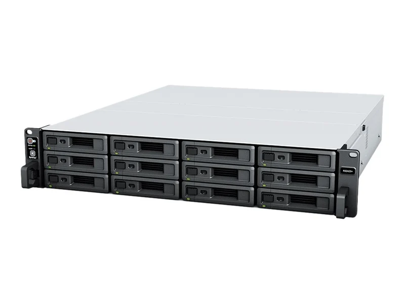 SYNOLOGY RS2423RP+ 12-BAY Rackstation AMD Ryzen Embedded V1780B QUAD CORE 8Go RAM HDD/SSD Only
