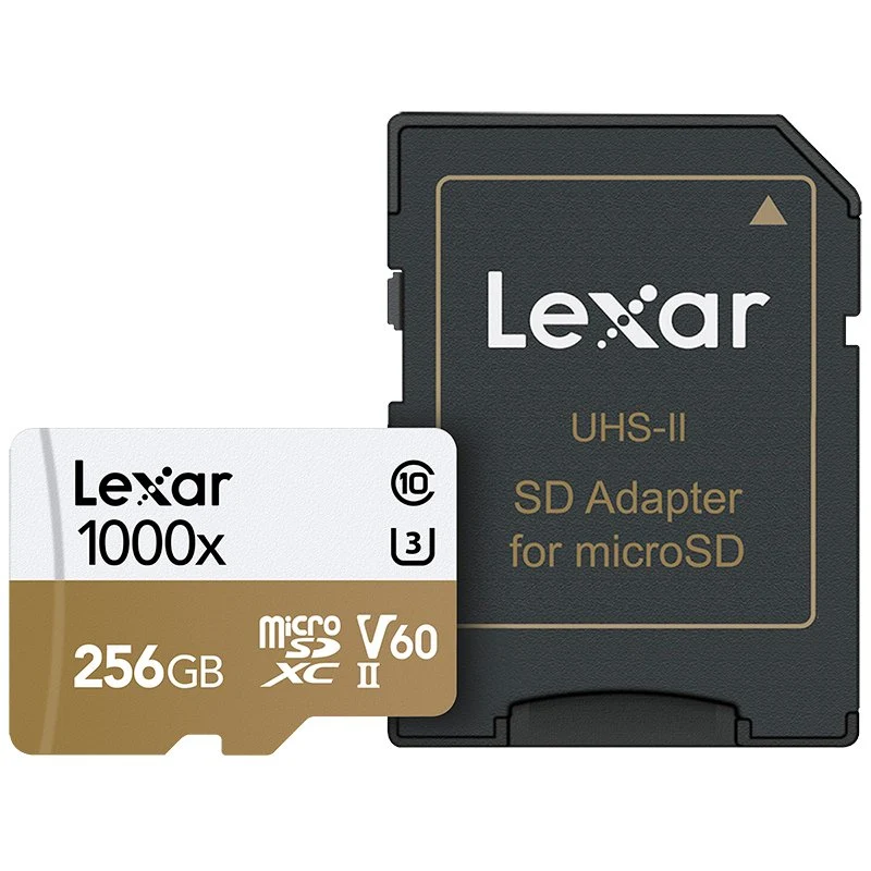 Lexar 256GB Professional 1000x UHS-II microSDXC Memory Card with SD Adapter