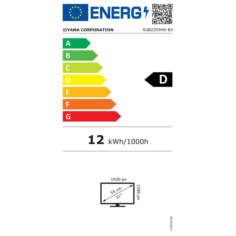 IIYAMA- Ecran bureautique 22" XUB2293HS-B3