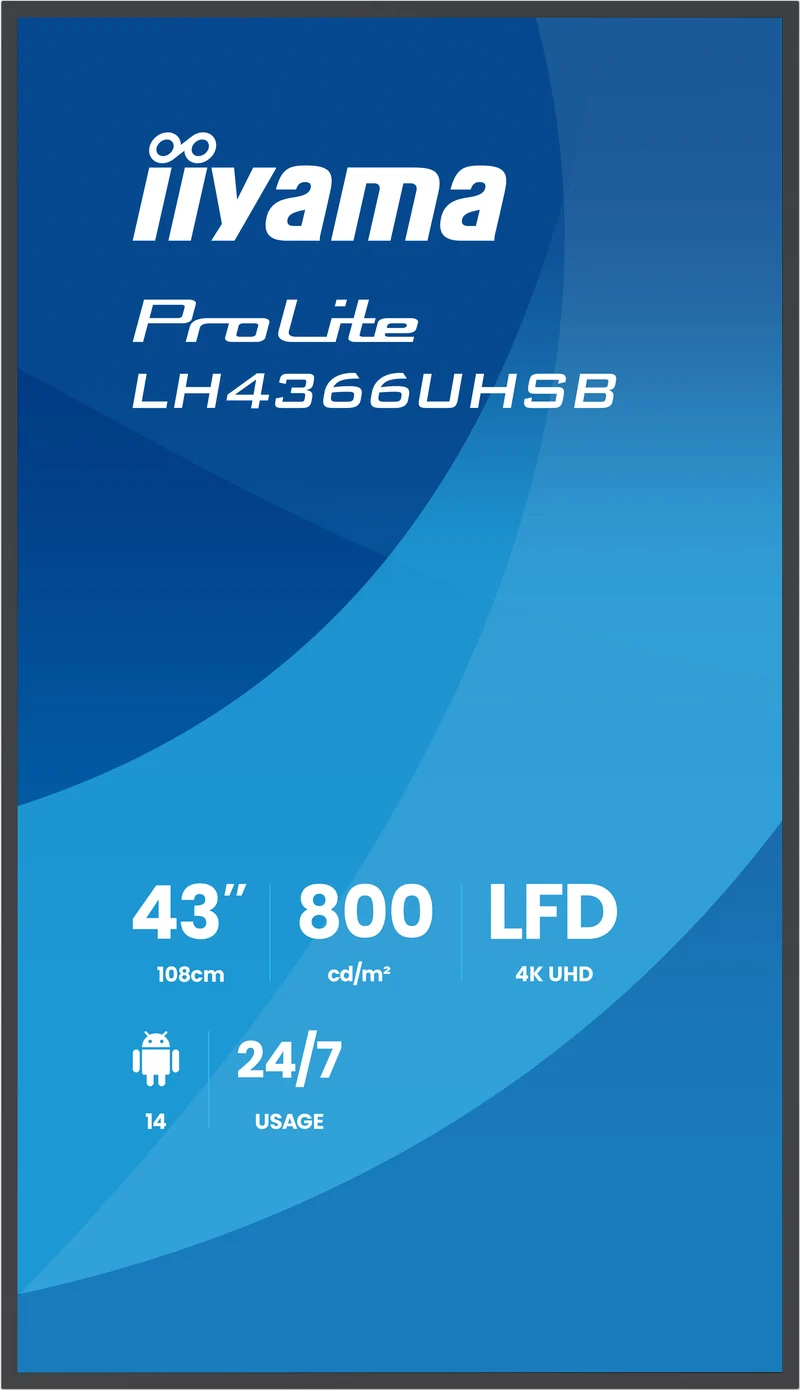 43" 3840x2160 UHD VA VESA Mount 300x300