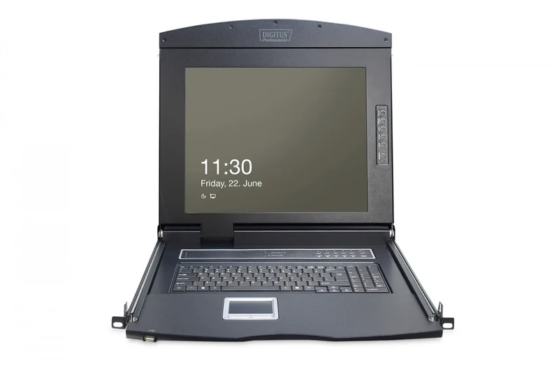 "Digitus DS-72210-2GE support d'ordinateurs 43,2 cm (17"") 1280 x 1024 pixels Noir 1U"