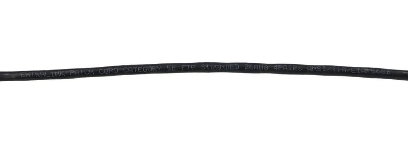 Extralink EX.7591 câble de réseau Noir Cat5e F/UTP (FTP) Rond