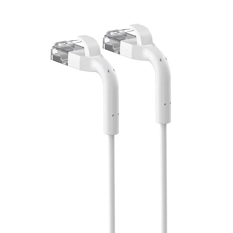 Extralink Cat.6A U/FTP 1m 1Gbps Blanc | Câble Patch LAN | Cuivre Câble réseau twisté, extrémité flexible