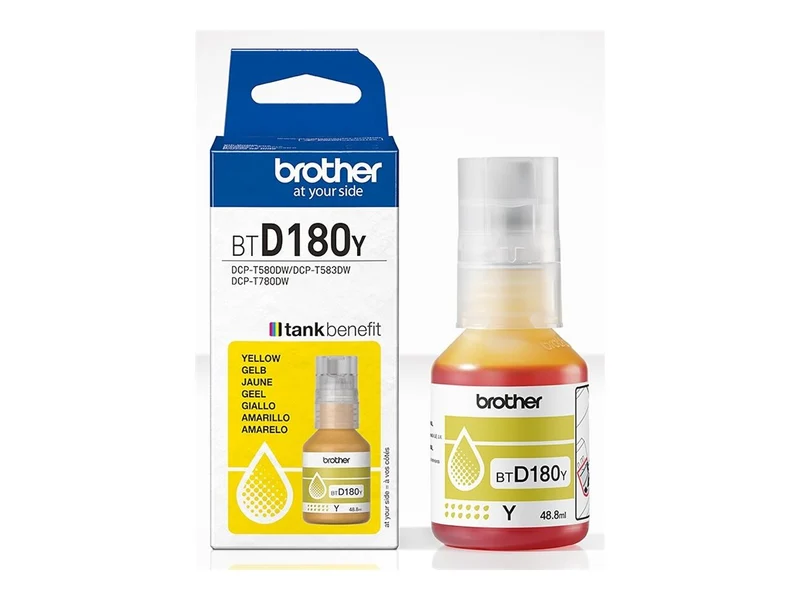 BROTHER Yellow ink bottle yield up to 5.000 pages
