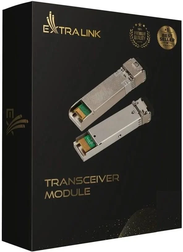 Extralink SFP+ 10G 2-pack | Module SFP+ | 10Gbps, LC/UPC, 850nm, 300m, multimode, DOM, Dédié a HP/Aruba