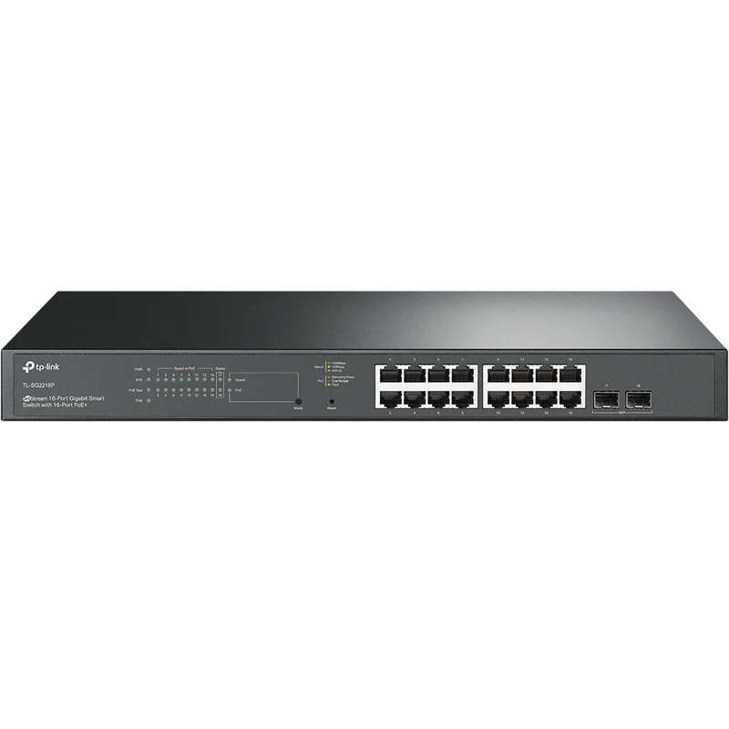 TP-Link JetStream TL-SG2218P commutateur réseau Géré L2/L2+ Gigabit Ethernet (10/100/1000) Connexion Ethernet, supportant l'alimentation via ce port (PoE) 1U No
