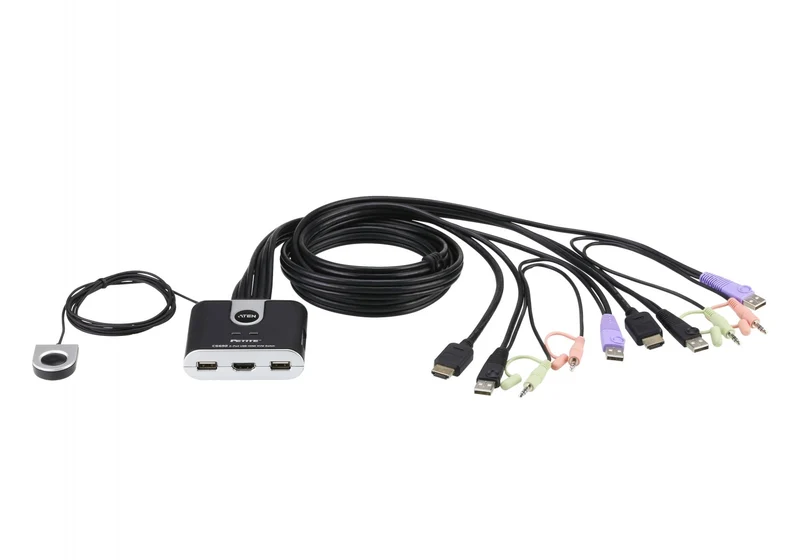 ATEN CS692 Commutateur KVM USB HDMI Résolution 1920x1200 Noir