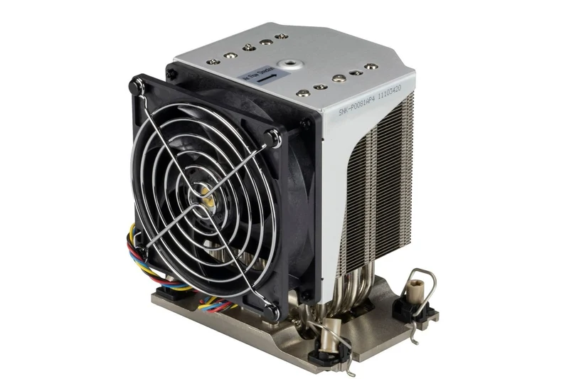Supermicro SNK-P0081AP4 systeme de refroidissement d’ordinateur Processeur Refroidisseur d'air 9,2 cm Noir, Acier inoxydable