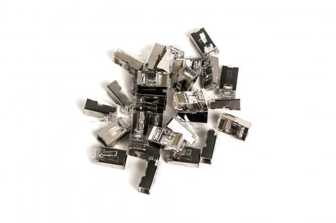 Digitus X-ML-6F-EZ connecteur de fils RJ45 Gris, Transparent