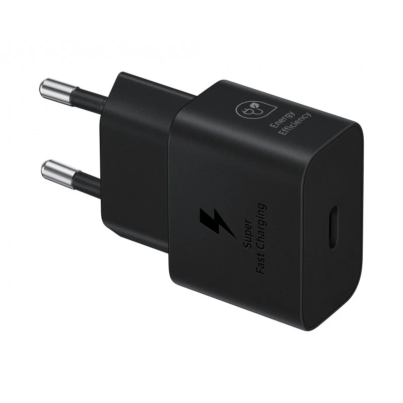 Samsung EP-T2510EBE - Adaptateur Secteur USB Type C (25W, Fast Charge, Noir) En vrac