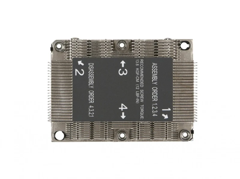 Supermicro SNK-P0068PSC systeme de refroidissement d’ordinateur Processeur Dissipateur thermique/Radiateur Gris