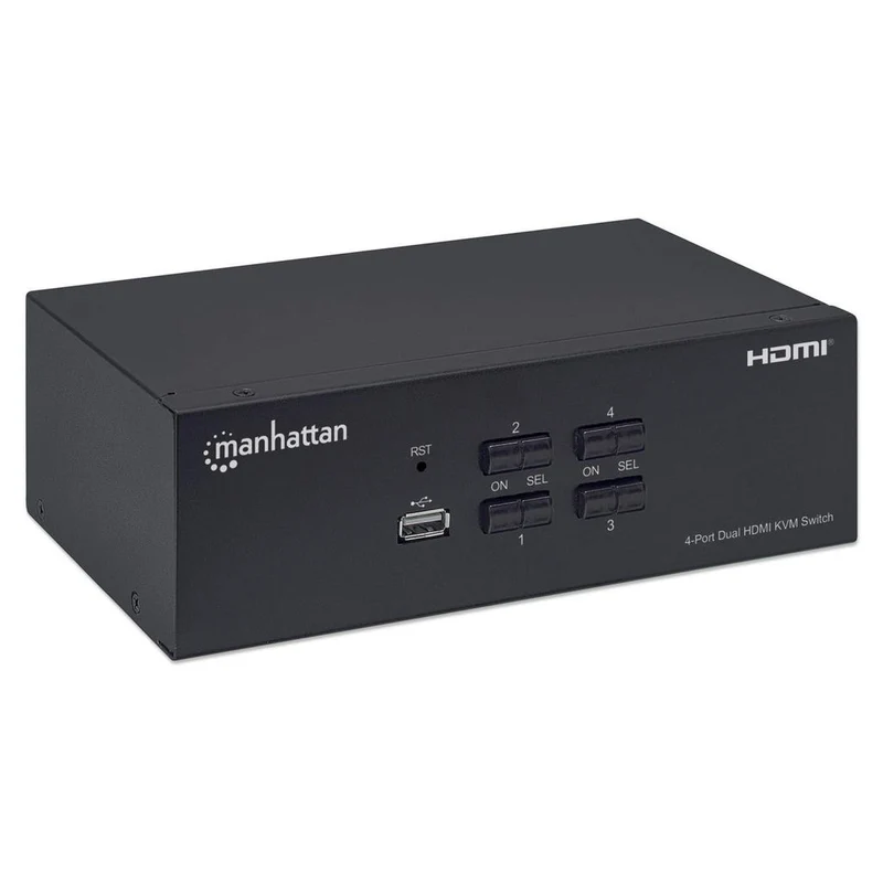 Manhattan 153539 Commutateur KVM 4/1 USB HDMI 4K