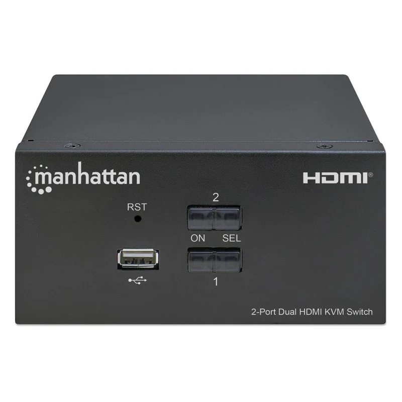 Manhattan 153522 Commutateur KVM 2/1 USB HDMI 4K