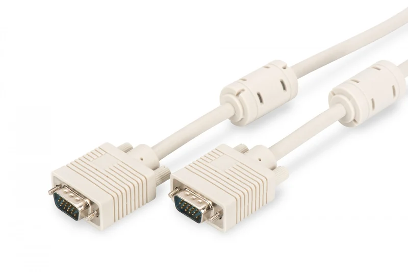 Digitus AK-310103-018-E câble VGA 1,8 m VGA (D-Sub) Beige