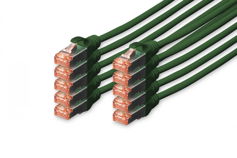 Digitus DK-1644-010-G-10 câble de réseau Vert 1 m Cat6 S/FTP (S-STP)