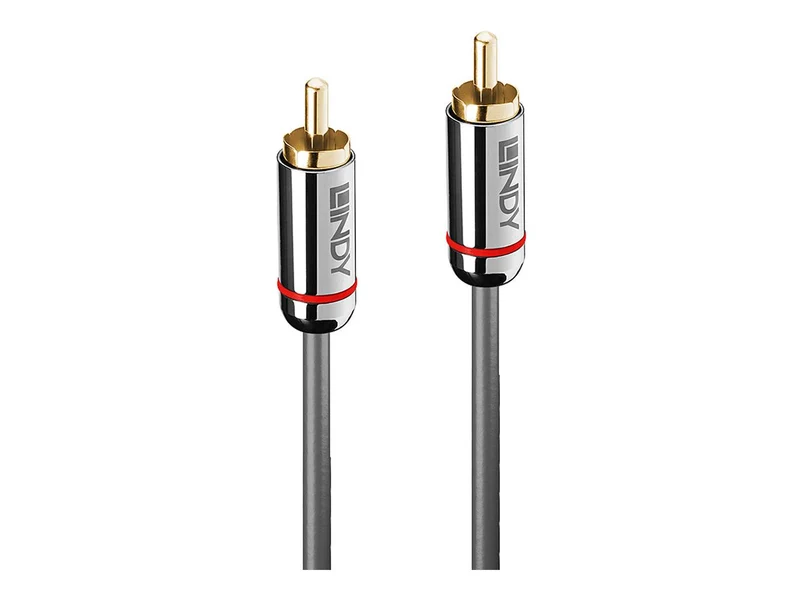 LINDY Cromo Line Audio Cable Digital Coaxial RCA-RCA M-M 1m anthrazit
