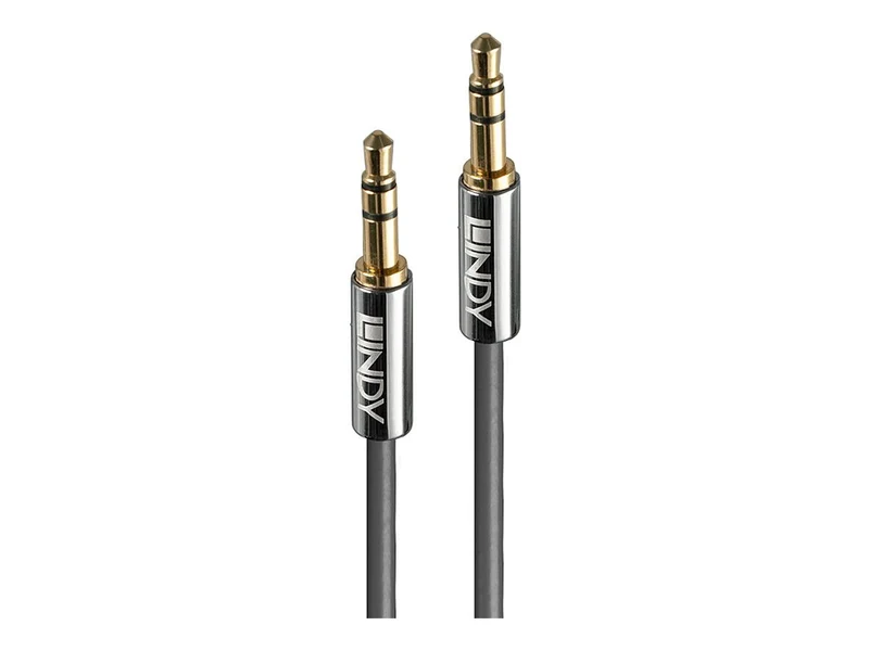 LINDY Cromo Line Audio Cable Stereo 3.5mm-3.5mm M-M 10m anthrazit