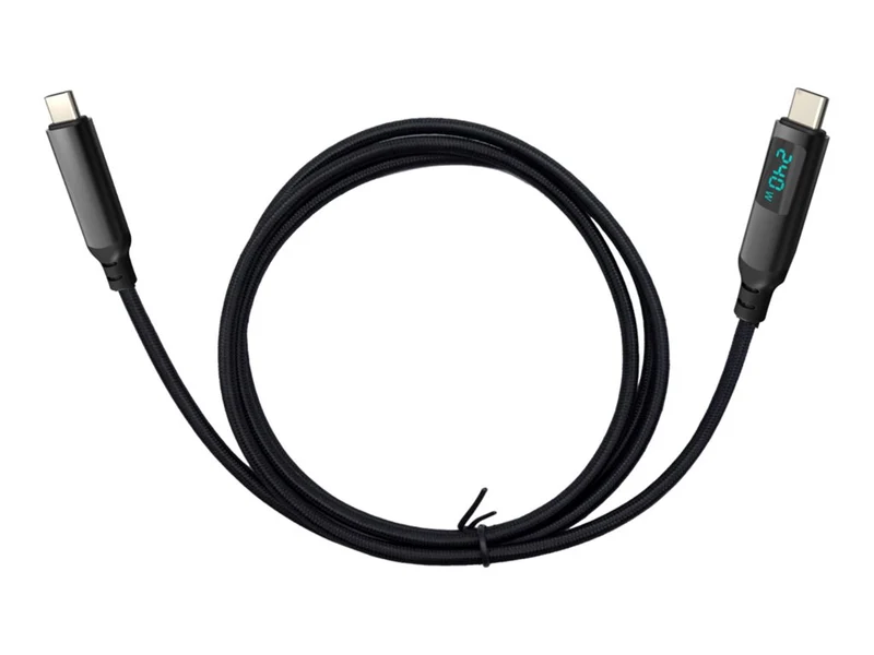 I-TEC Thunderbolt 4/USB4 Class Pro Cable 240W with LCD 40 Gbps 150 cm
