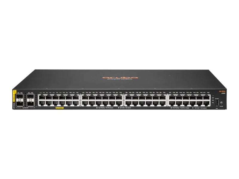 HPE Aruba Networking CX 6100 48G Class4 PoE 4SFP+ 740W Remanufactured Switch EU en(R)