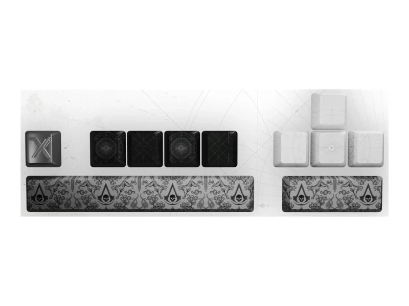 LEXIP BLACK FLAG RESYNCED TATOO KEYCAPS-SET FOR MECHANICAL KEYBOARD