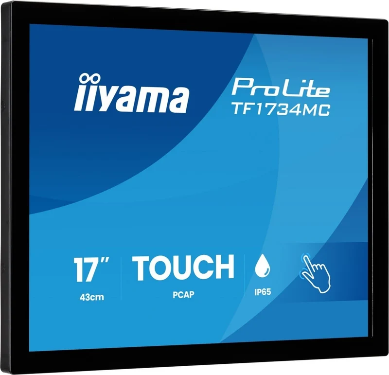 Iiyama 17 inch frameless PCAP touch monitor 1280x1024 10 point HDMI DisplayPort VGA open frame VESA