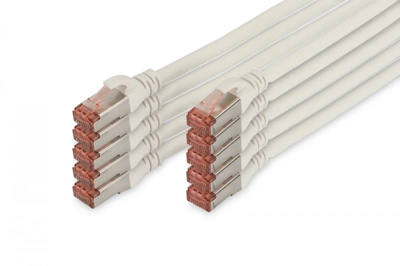 Digitus DK-1644-010-WH-10 câble de réseau Blanc 1 m Cat6 S/FTP (S-STP)