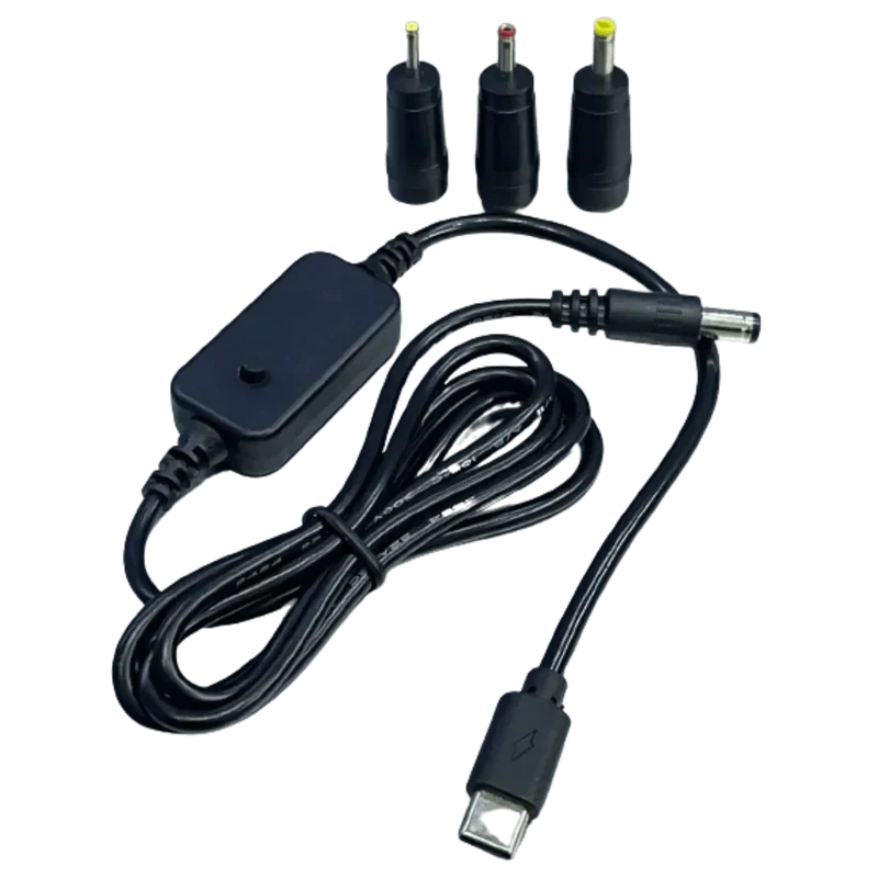 Câble USB-C vers 5.5x2.1mm 5V, 9V, 12V, 15V, 20V